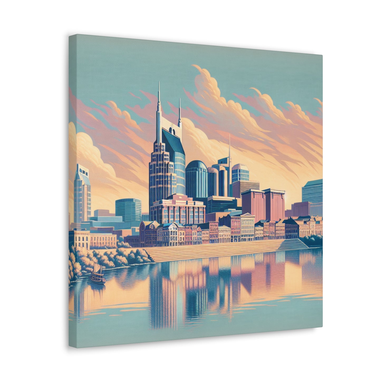 "Nashville's Melodic Elegance" - Canvas