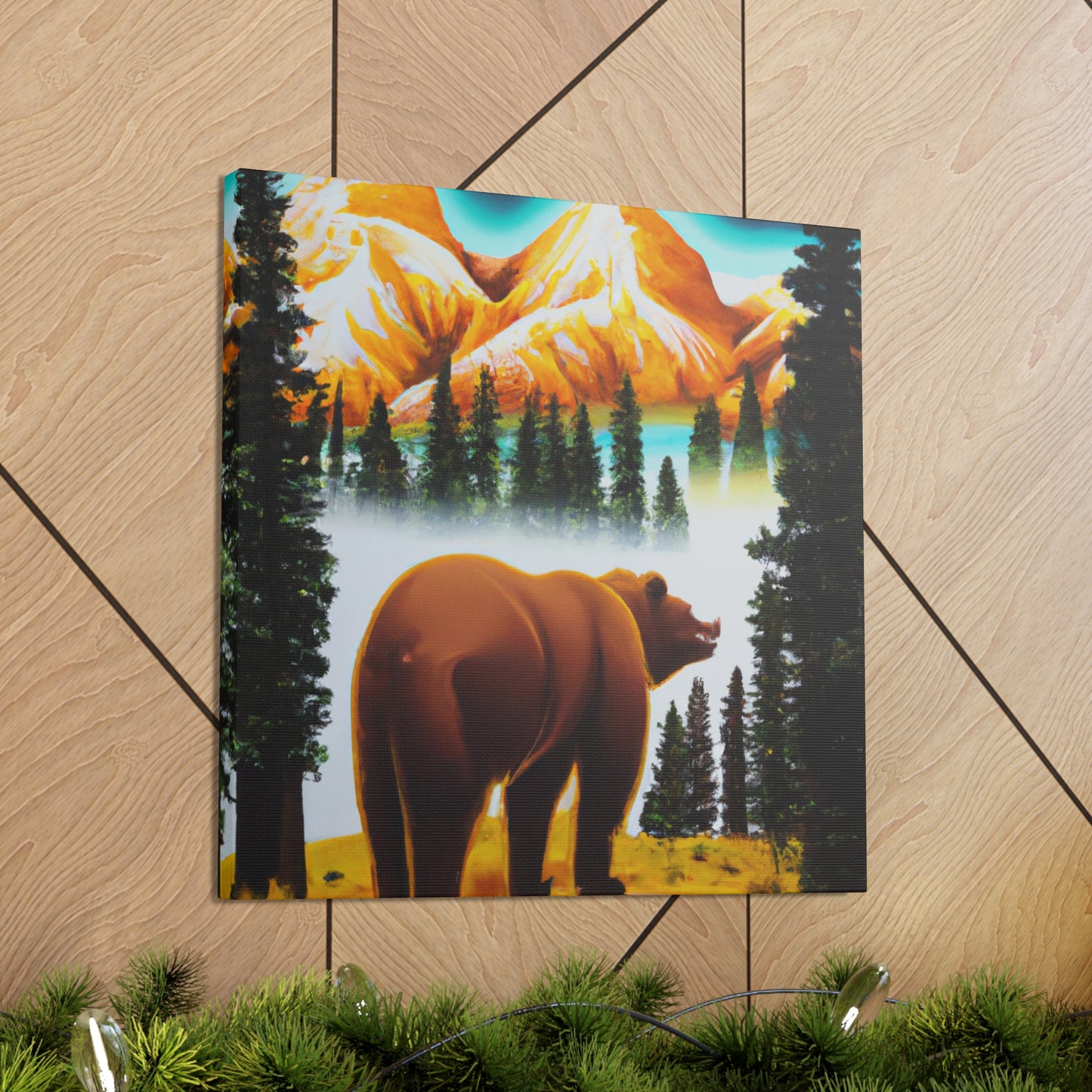 Beneath the Brown Bear - Canvas