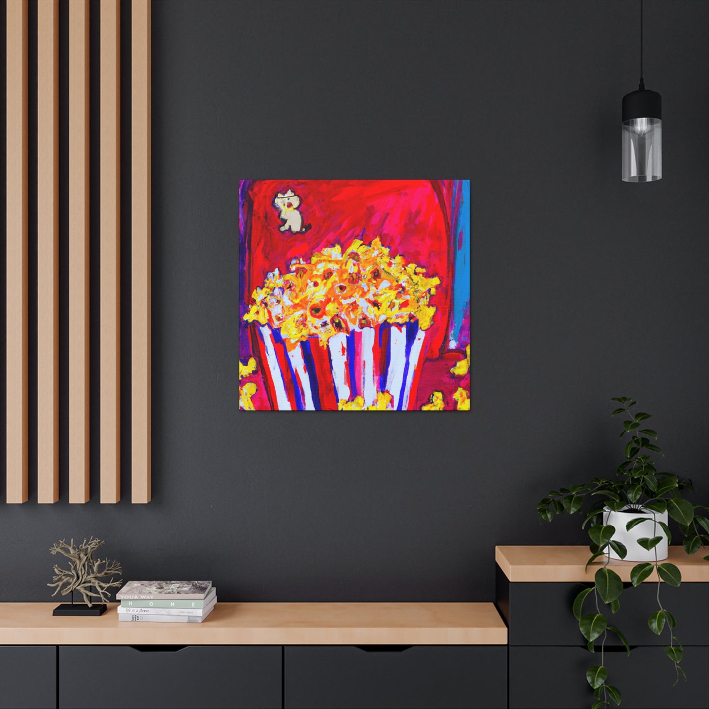 "Popcorn in Abstraction" - Canvas