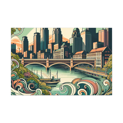 City of Flourishing Blooms - Canvas