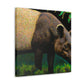 "Malayan Tapir, Impressionist" - Canvas