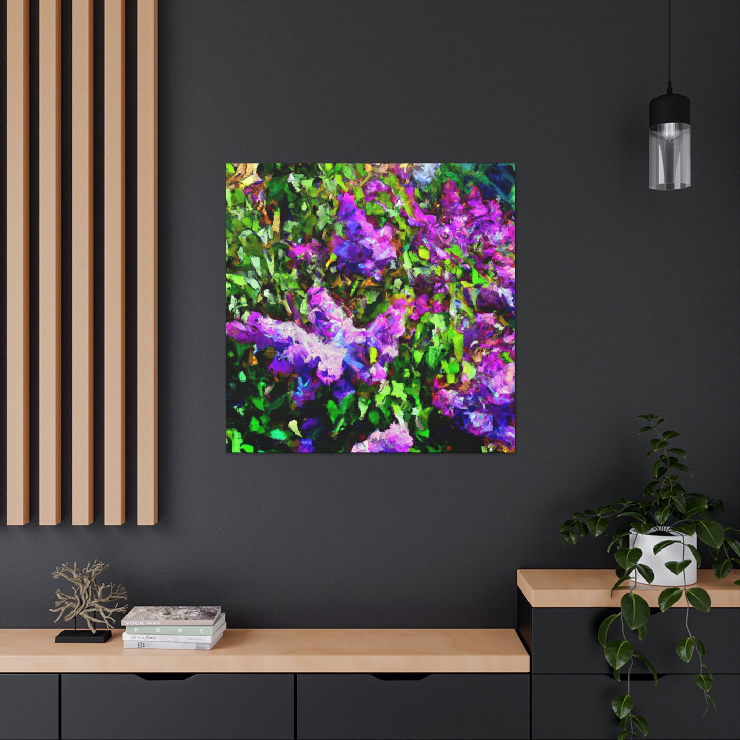 Lilac Utopia Painting - Canvas