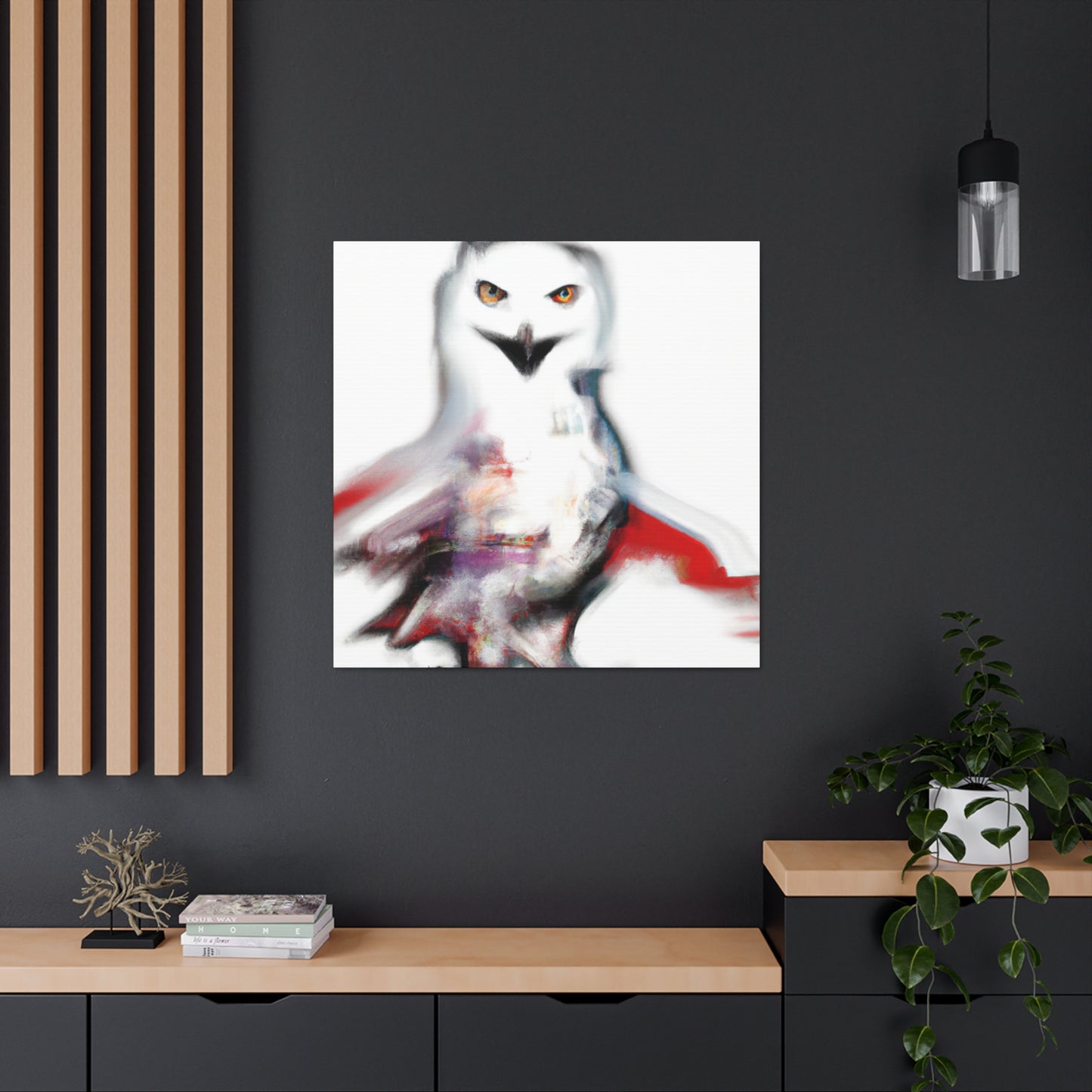 Snowy Owl Abstraction - Canvas