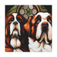 Saint Bernard Slumbering - Canvas