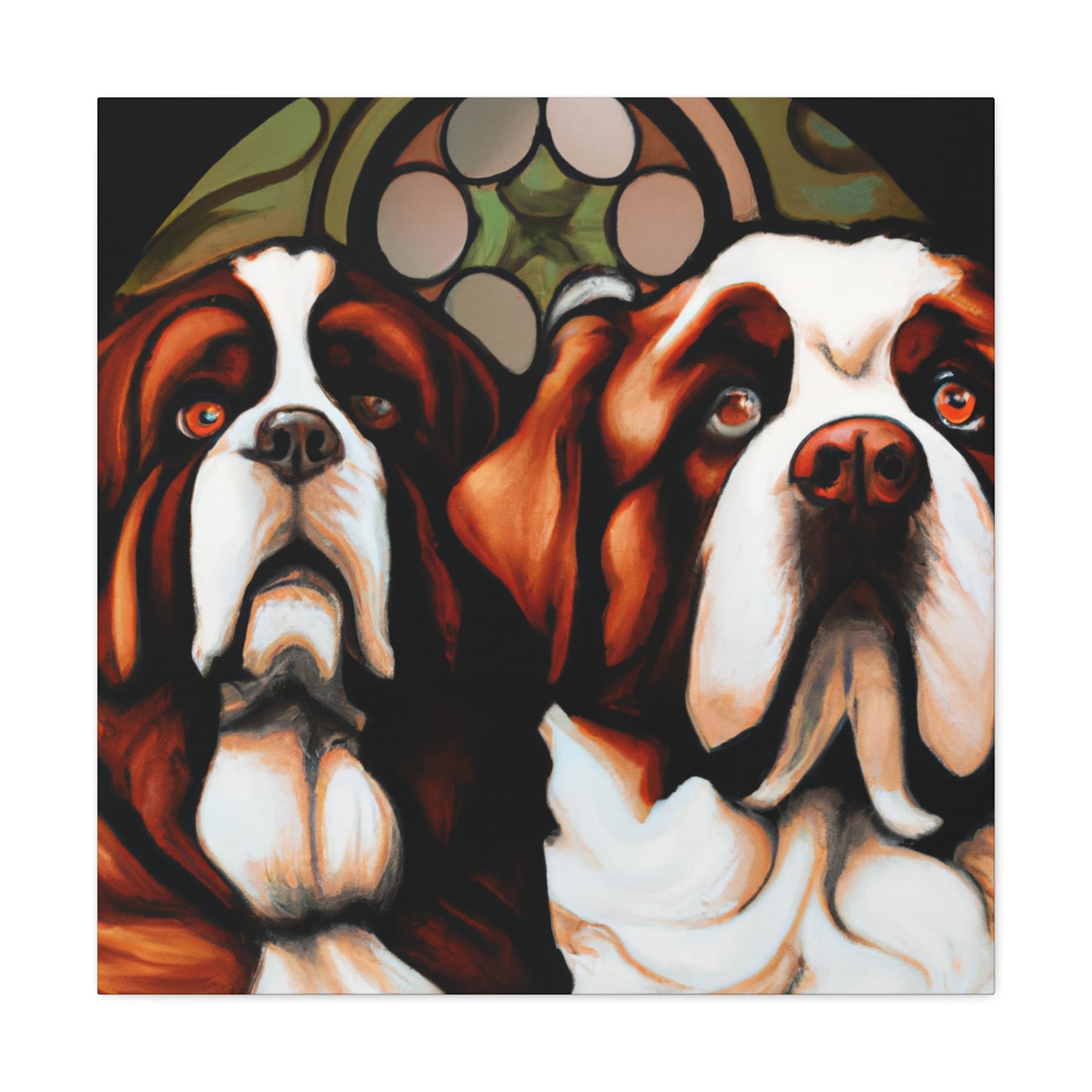 Saint Bernard Slumbering - Canvas