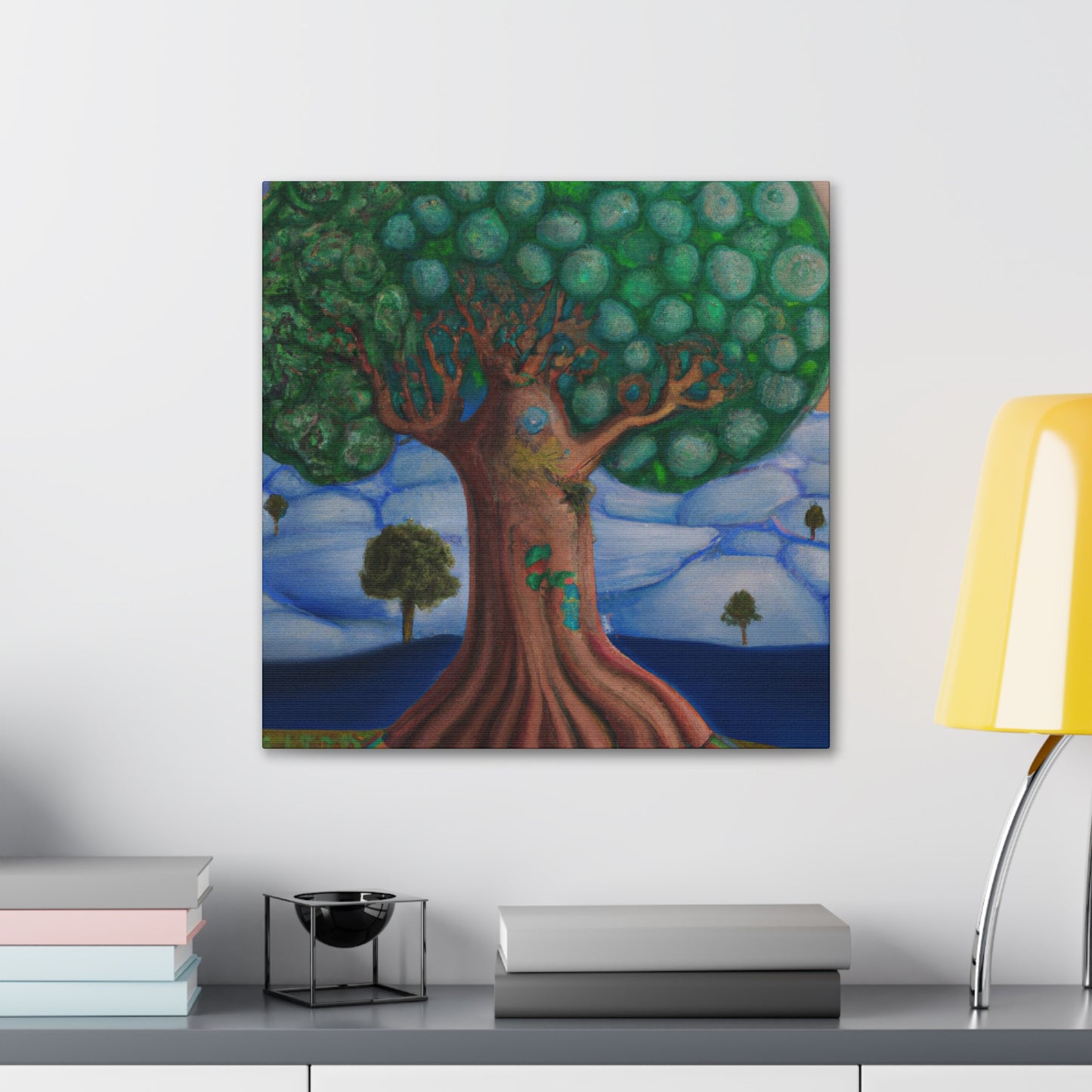 "Oak Tree in Dreamscape" - Canvas