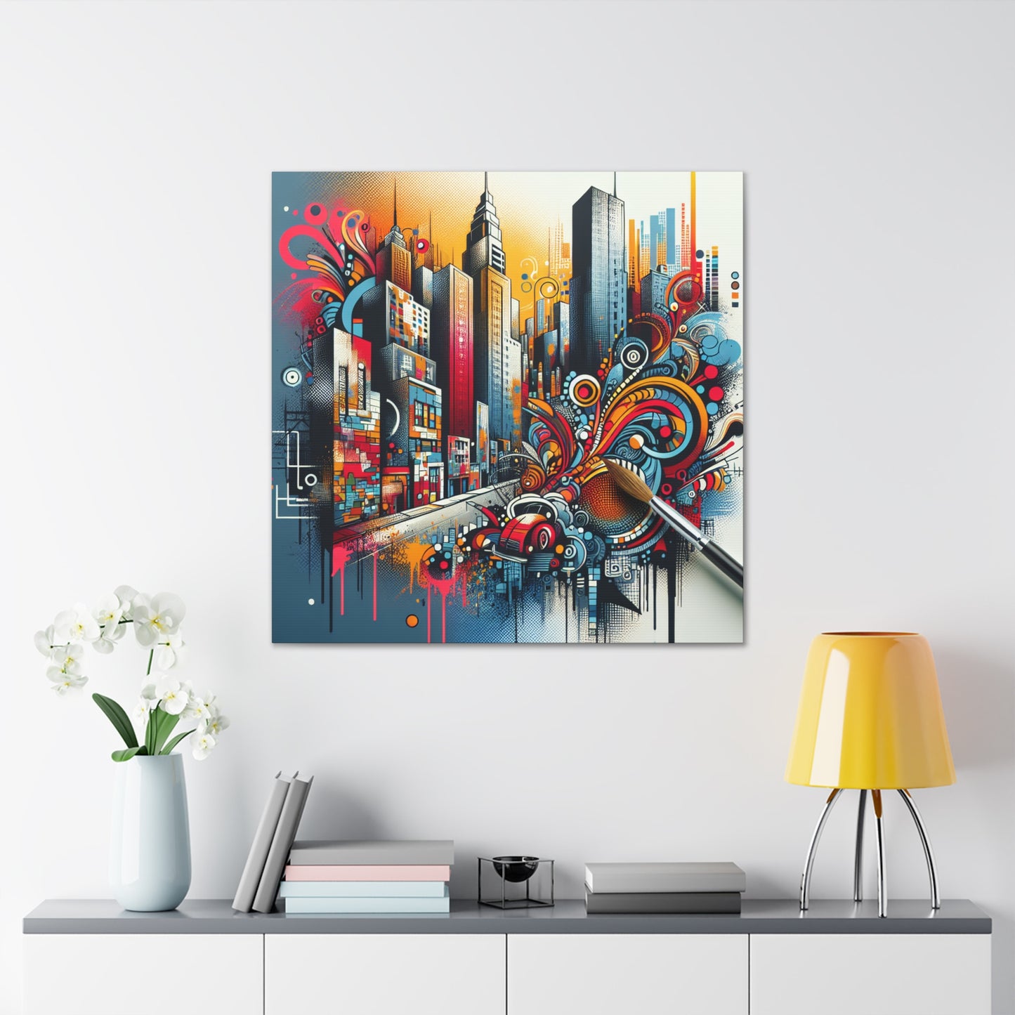 Ethereal Urban Symphony - Canvas