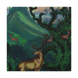 Deer in Neoclassicism - Canvas