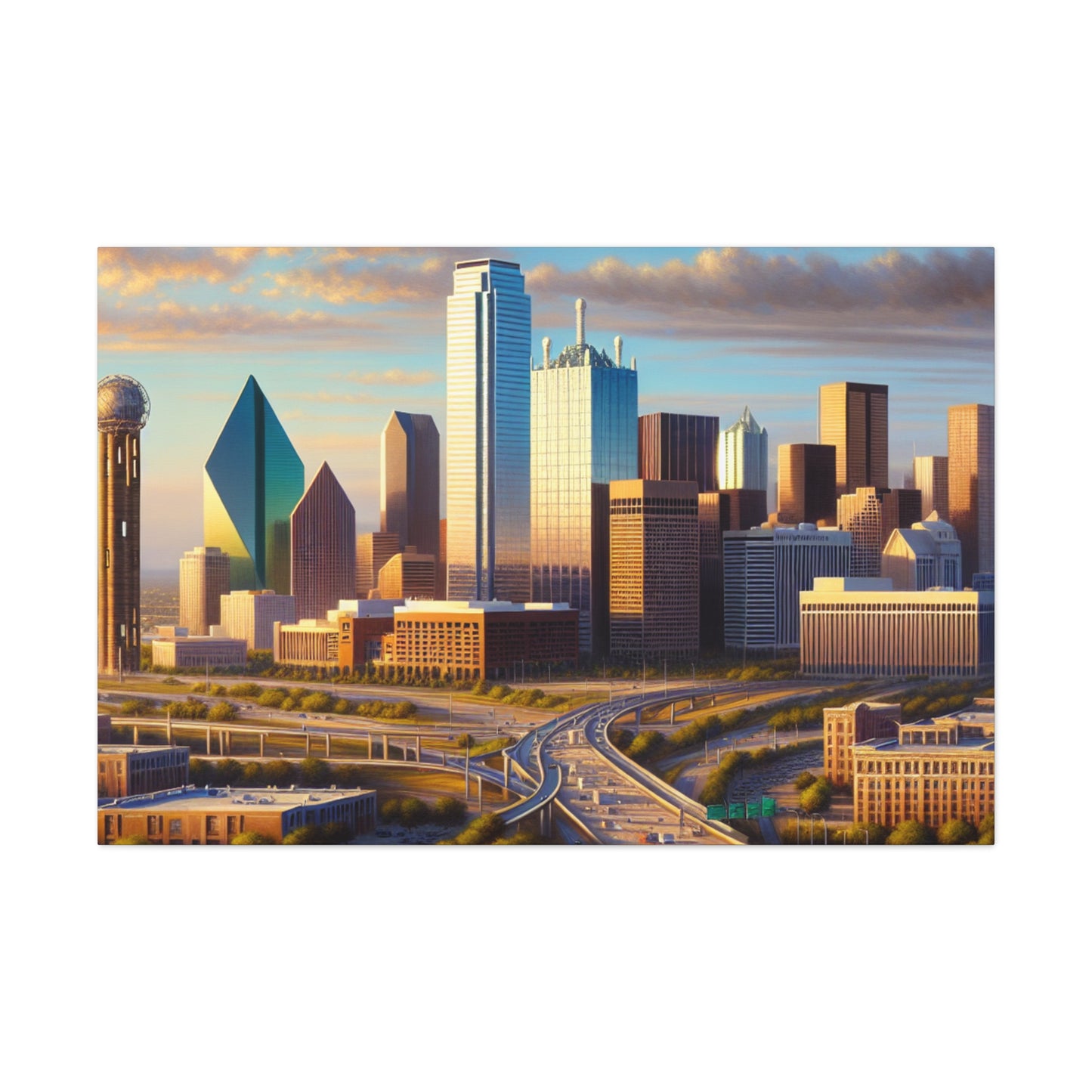 "Lone Star Metropolis Revealed" - Canvas