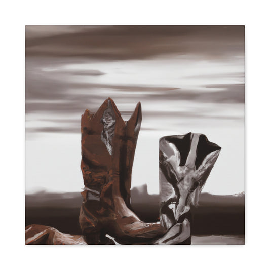 "Boots of Neoclassicism" - Canvas