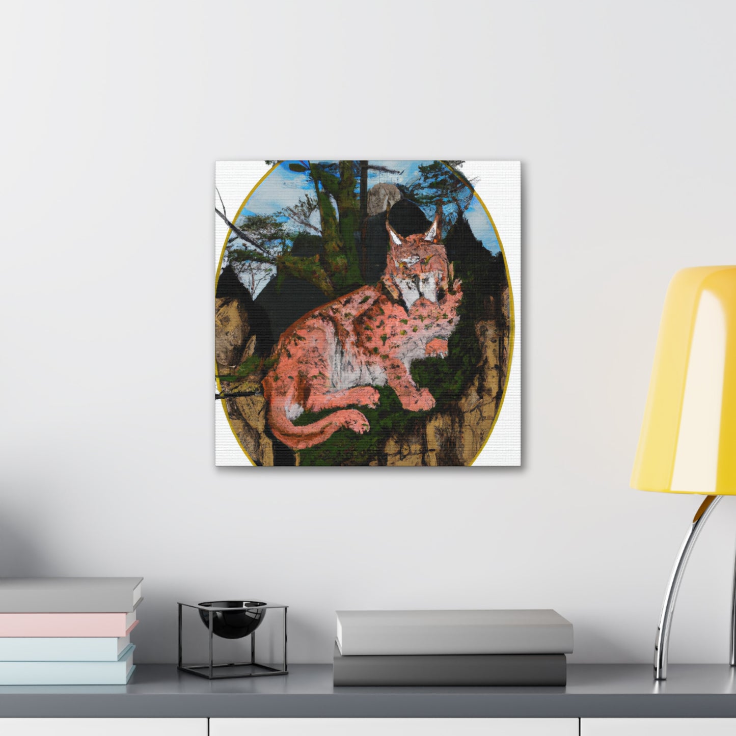 Lynx in Splendour seen - Canvas