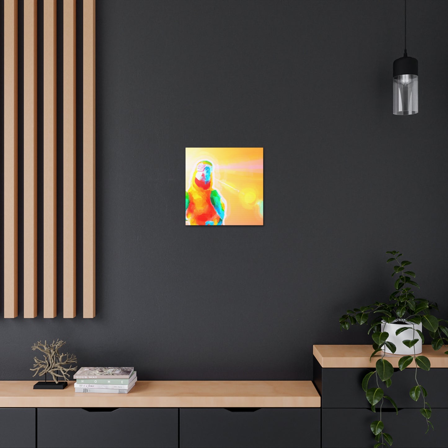 Macaw Feather Fantasy - Canvas