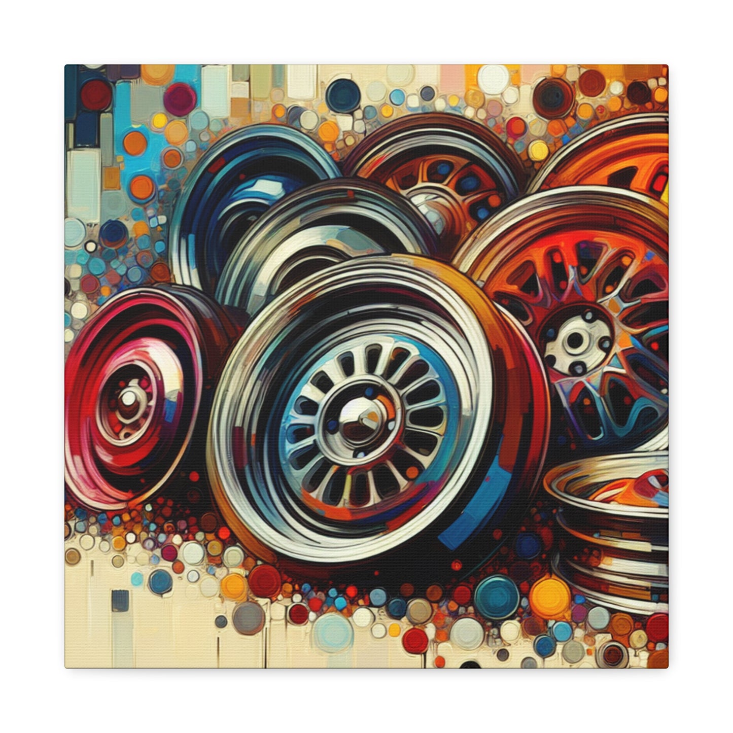 Chrome Symphony Hubcaps - Canvas