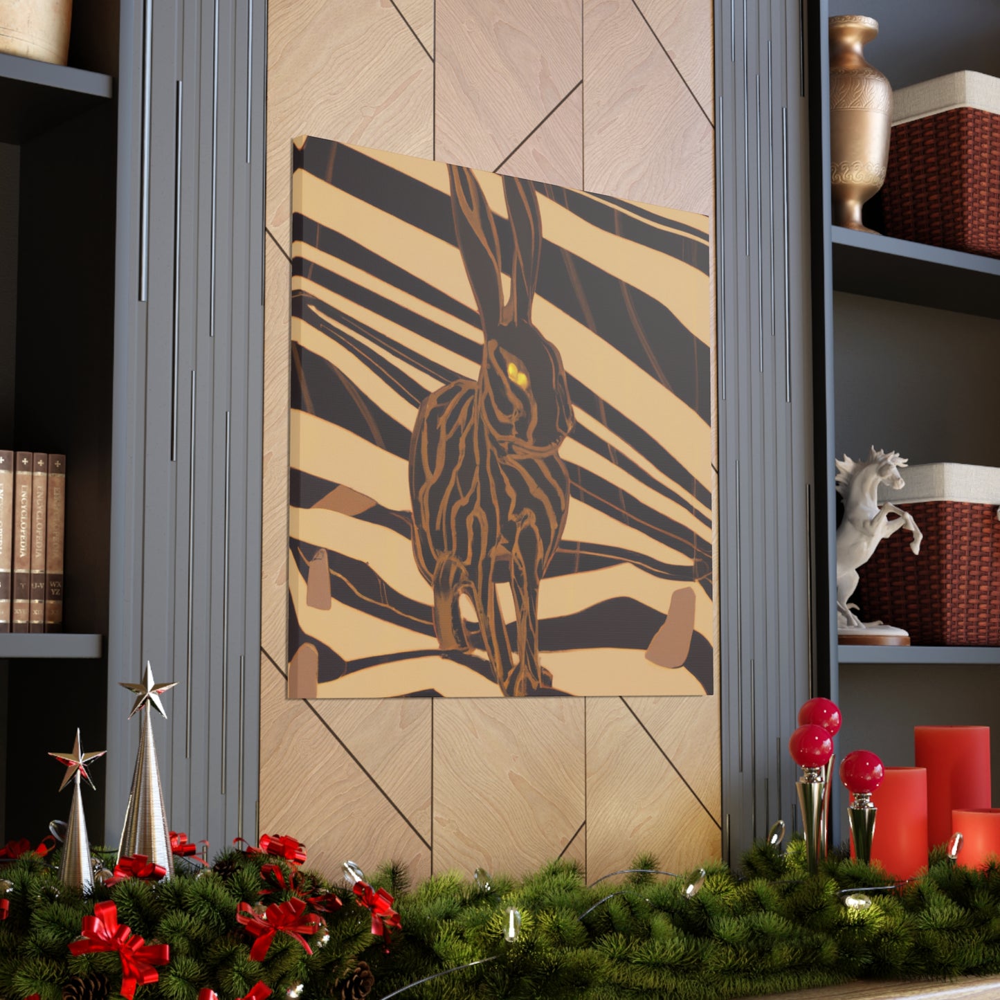 Jackrabbit in Deco - Canvas