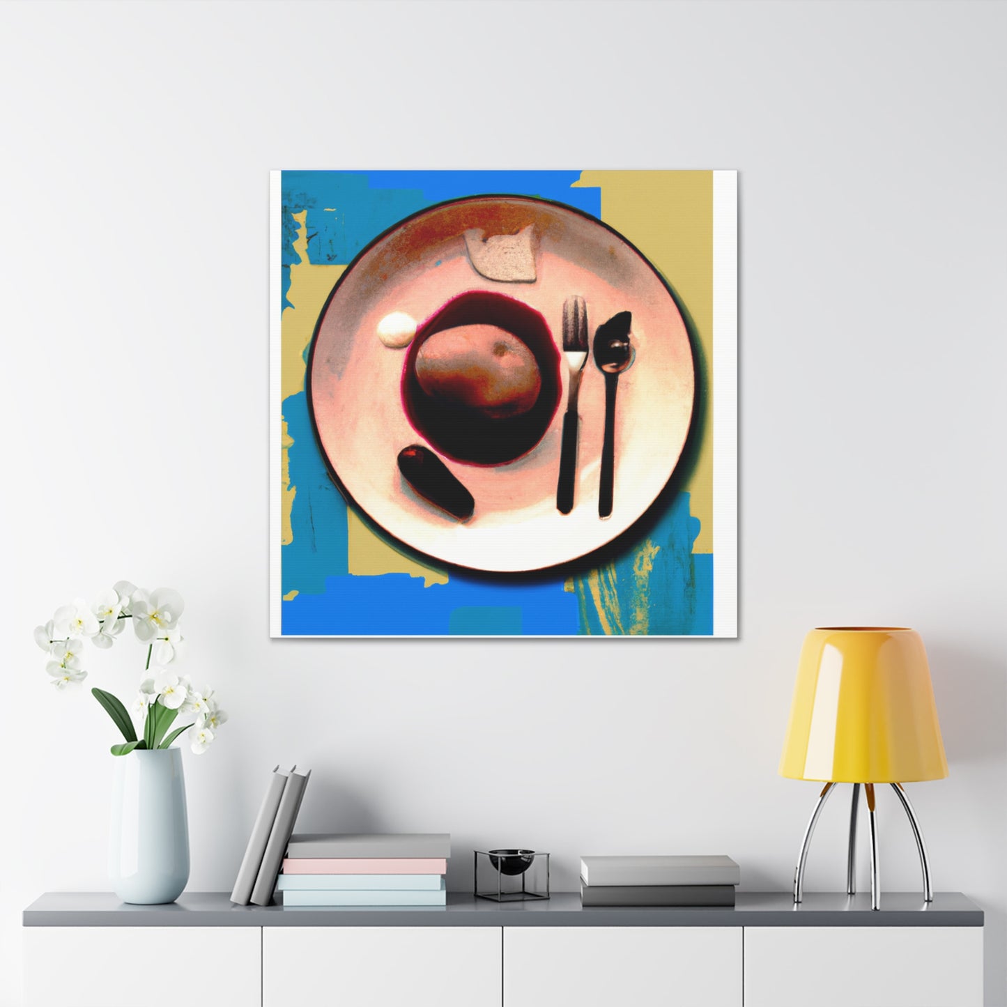 Simple Dining Scene. - Canvas