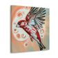 "House Finch Art Deco" - Canvas