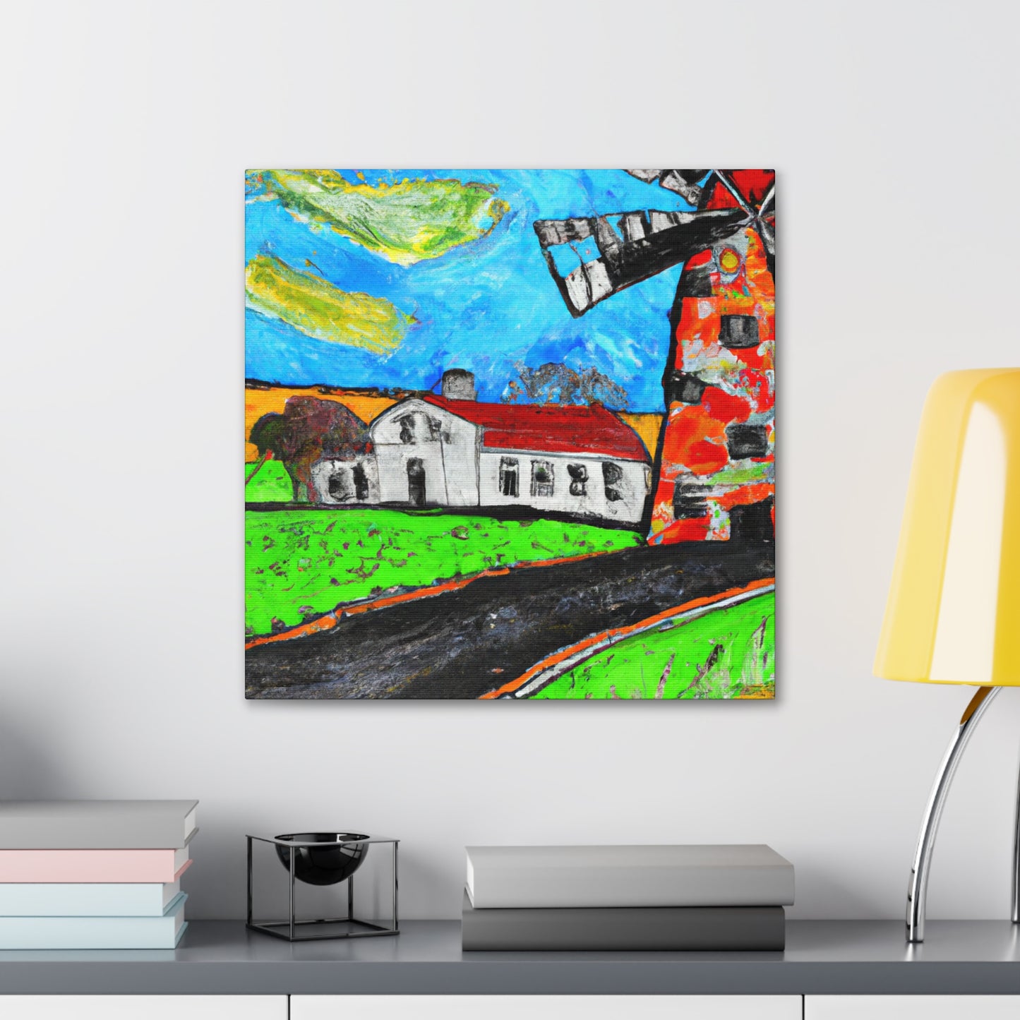 Windmills in Bloom - Canvas