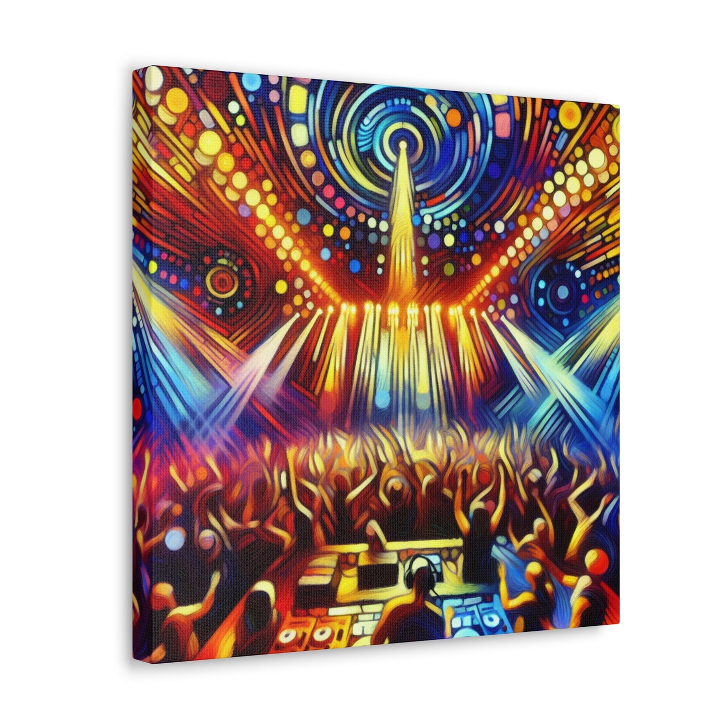 Rhythmic Night Reverberation - Canvas