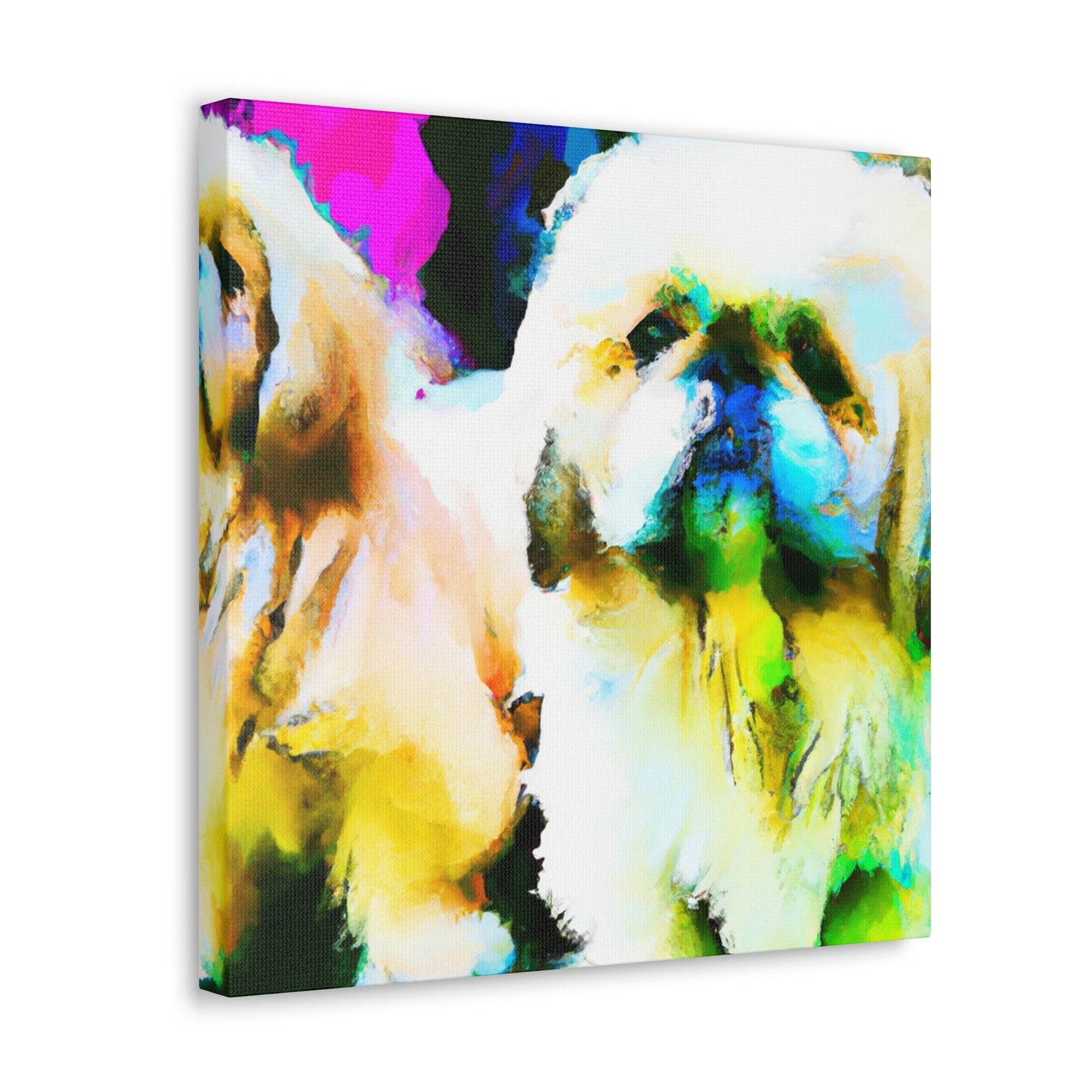 "Pekingese at Play" - Canvas