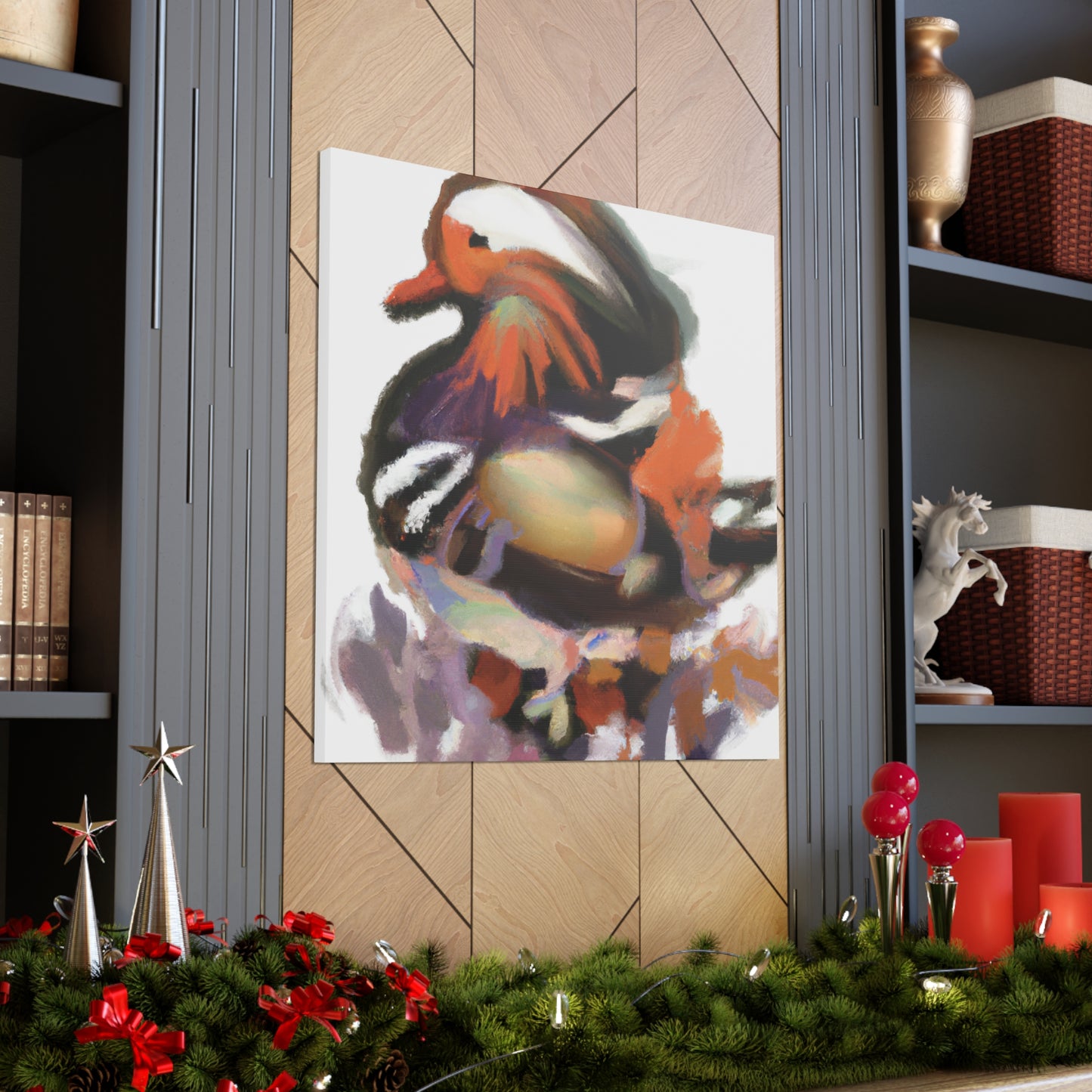 Mandarin Duck Splendor. - Canvas