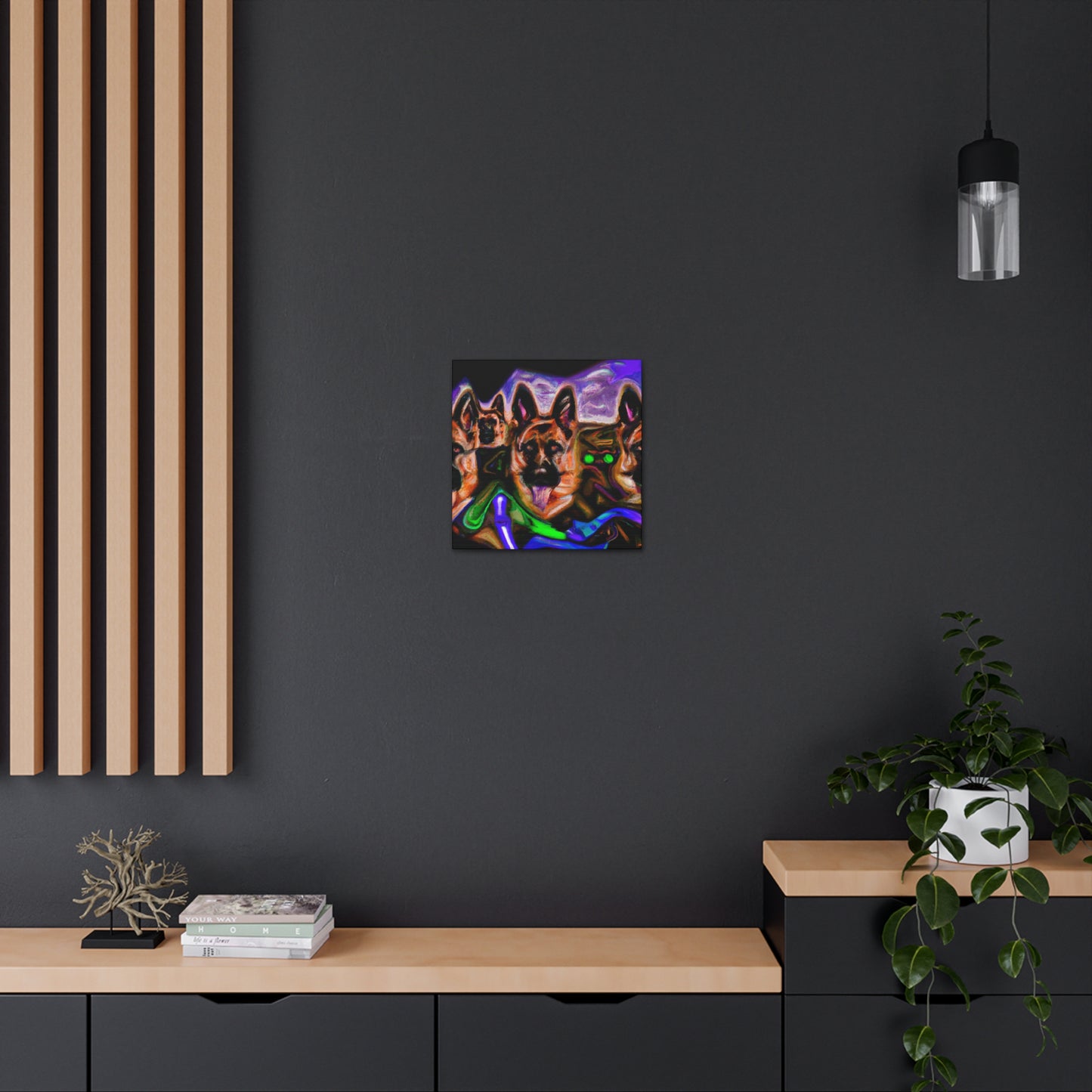 "German Shepherd Dreamscape" - Canvas