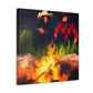 Campfire Embers Glowing - Canvas