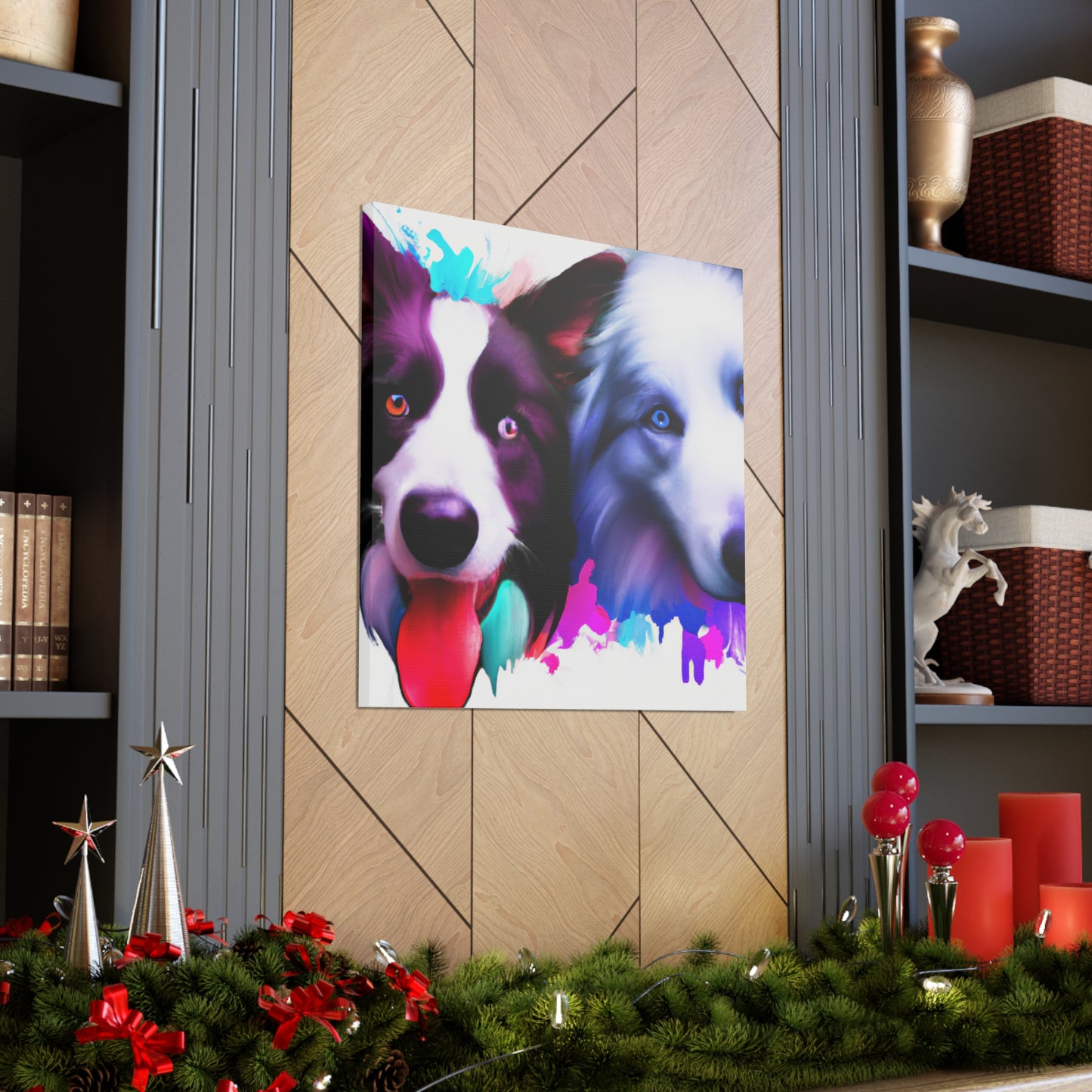 Border Collie Portrait - Canvas