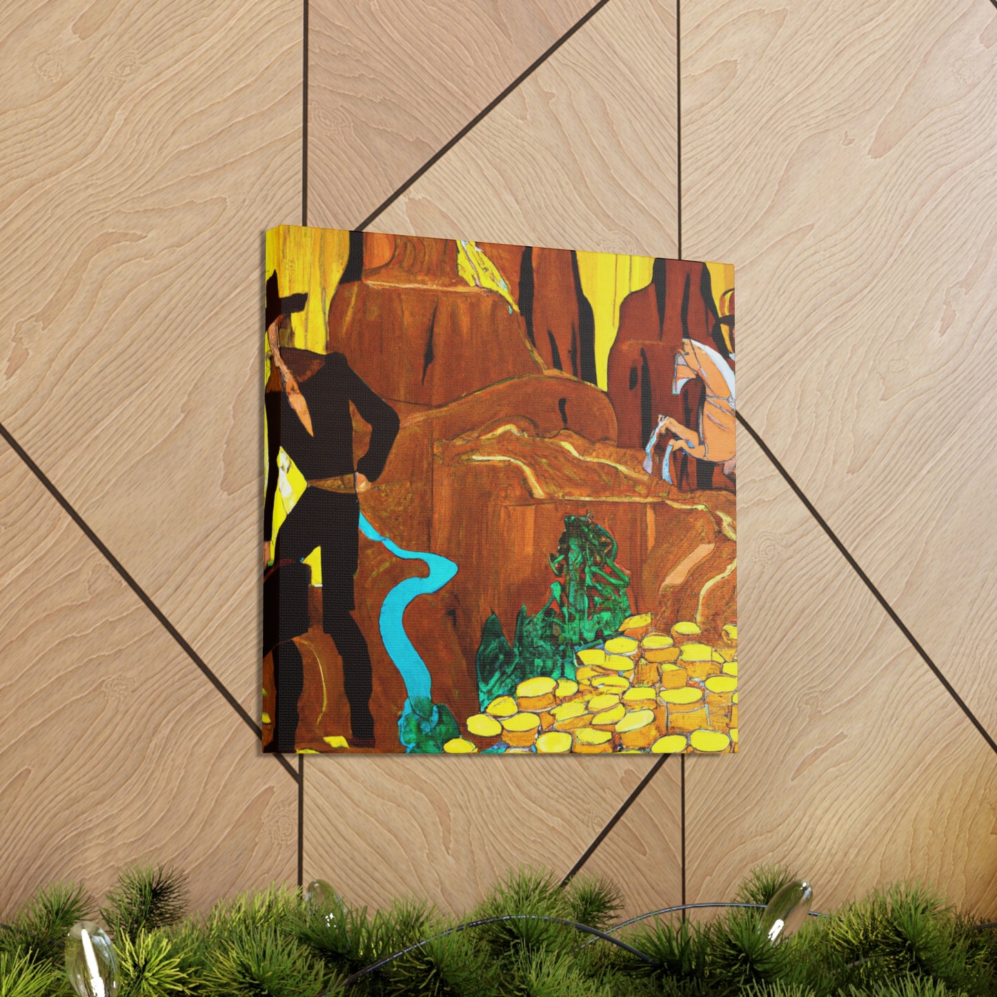 Golden Underworld Mine - Canvas