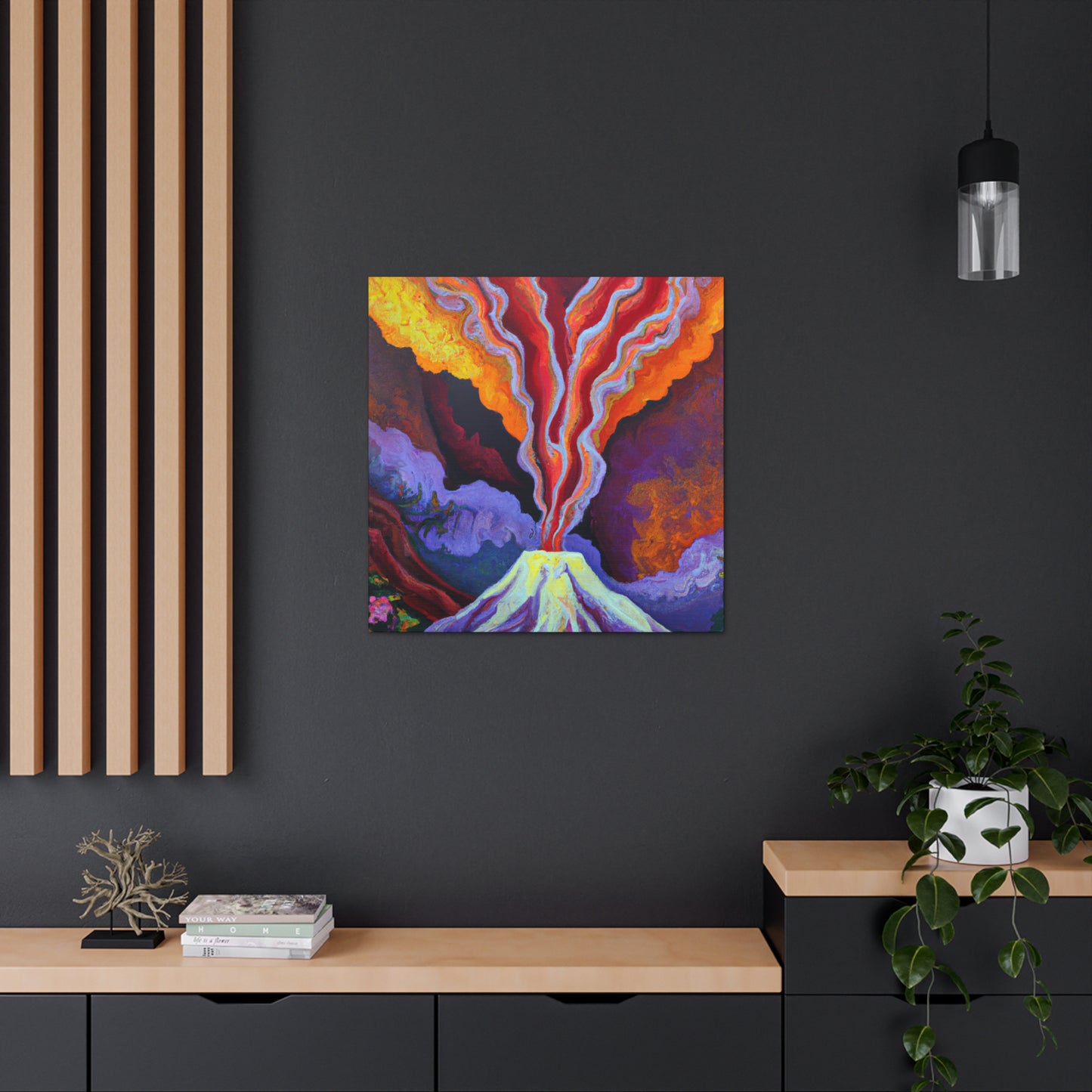 "Volcano in the Wild" - Canvas