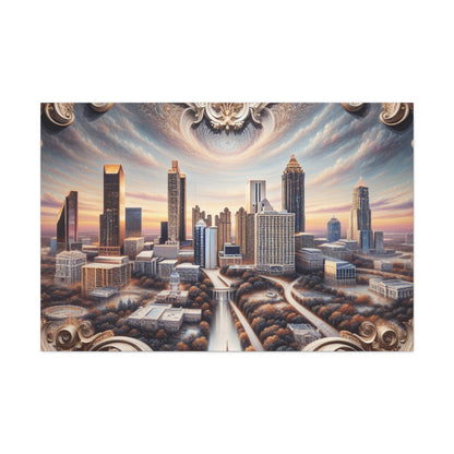 "Streetscape Symphony: Atlanta" - Canvas