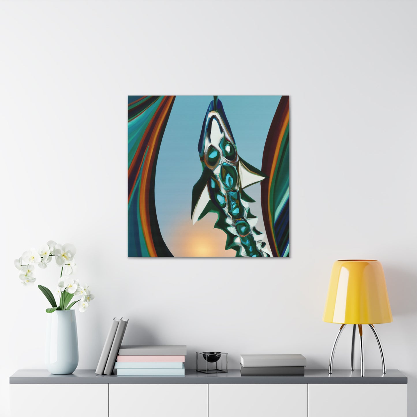 "Barracuda Art Deco" - Canvas