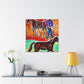 Horses in Autumn Pasture - Canvas