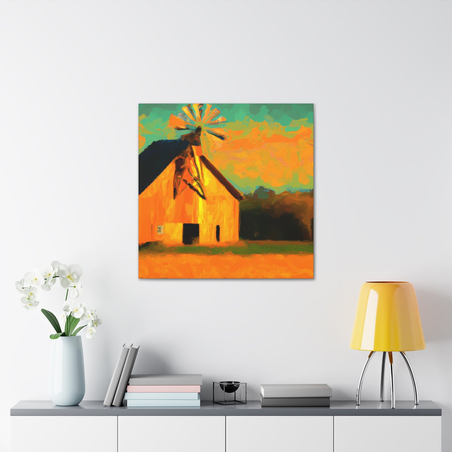 Windmill's Majestic Dance - Canvas