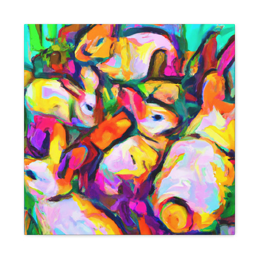 "Rabbit in Fauvism". - Canvas