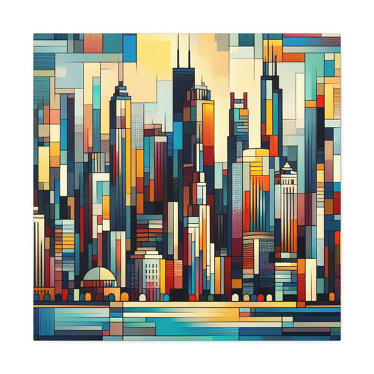 "Vibrant Urban Splendor" - Canvas