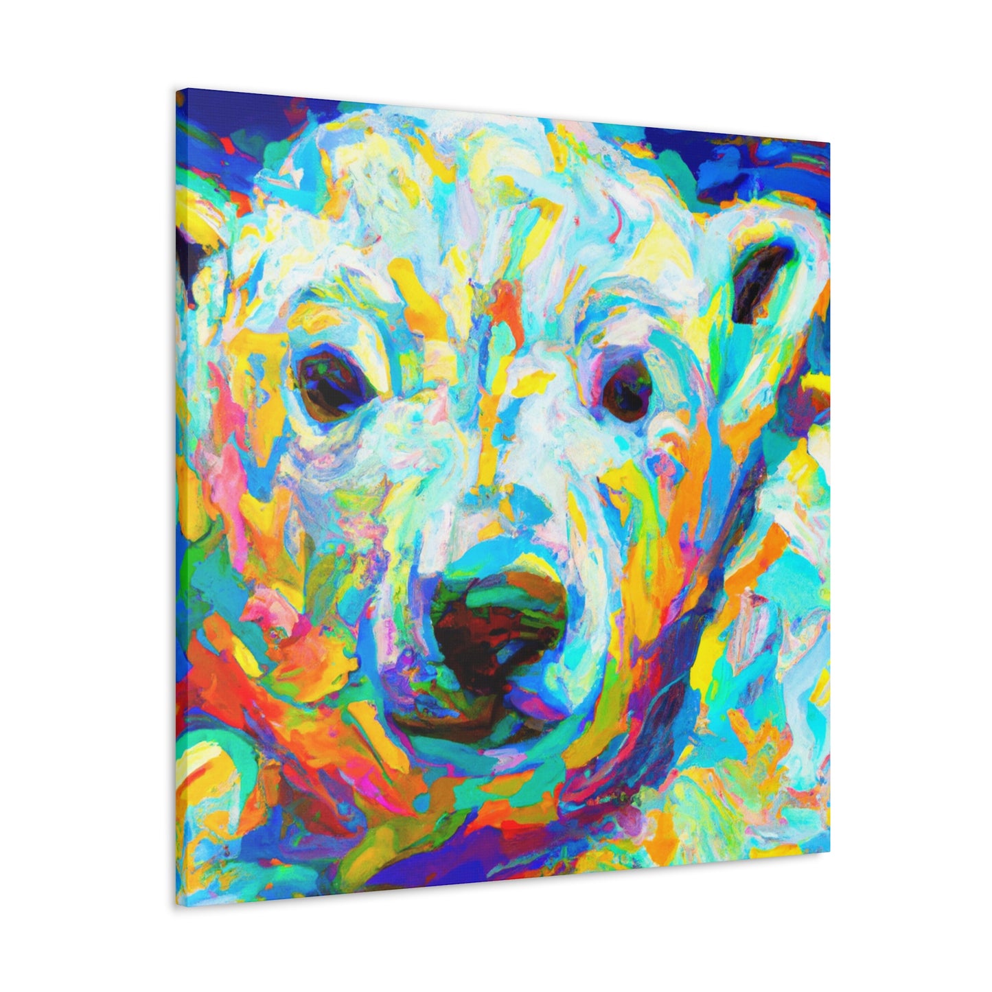 Polar Bear in Fauve - Canvas