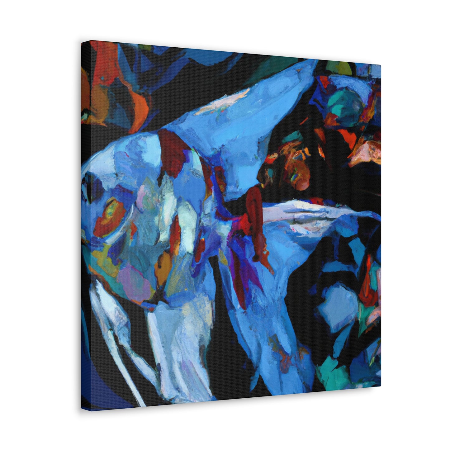 Angelfish in Moonlight - Canvas