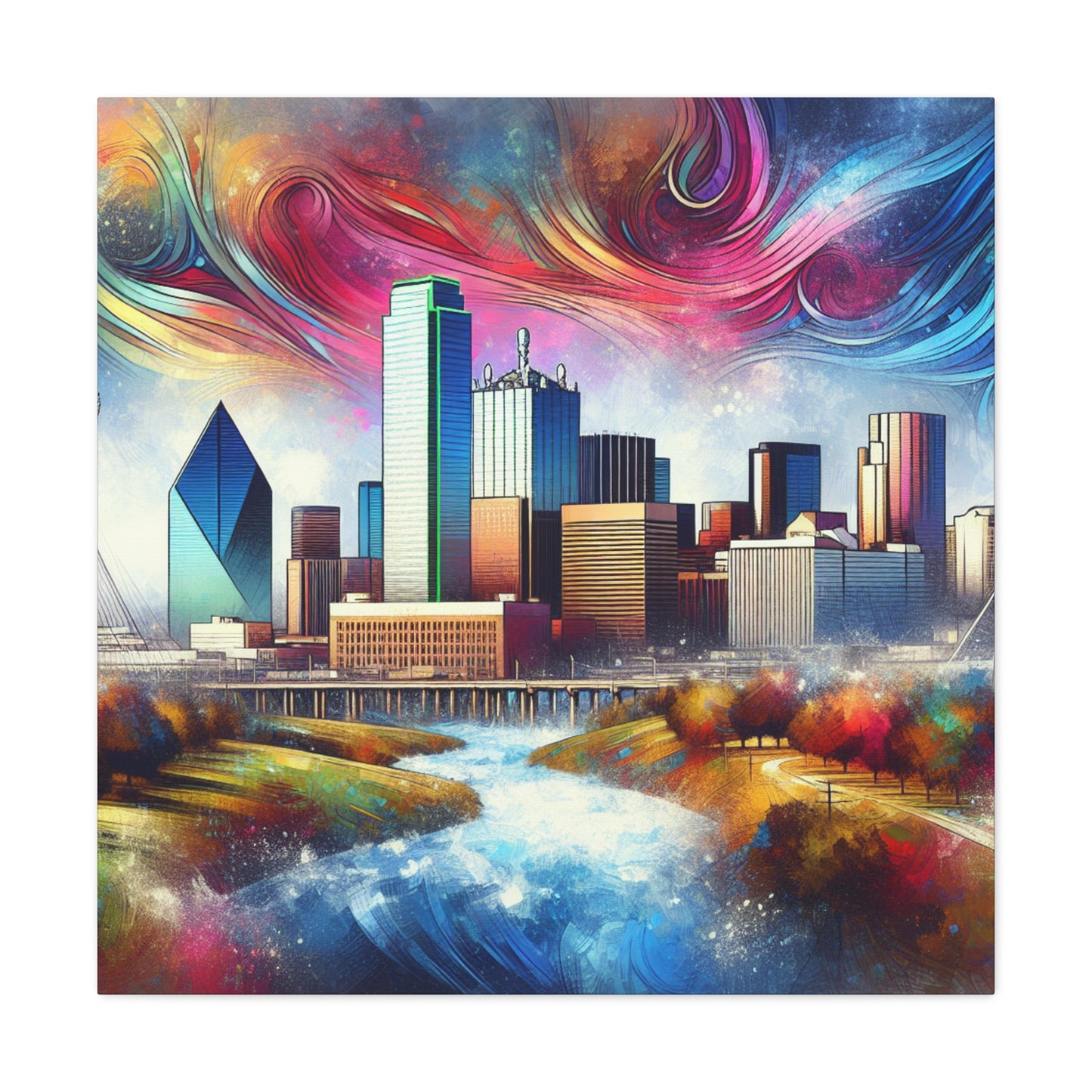 Vintage Dallas Dreamscape - Canvas