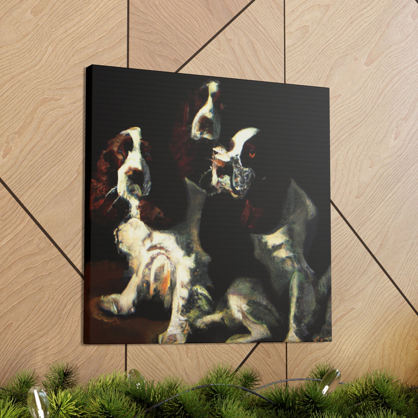 "Canine Joy Unleashed" - Canvas