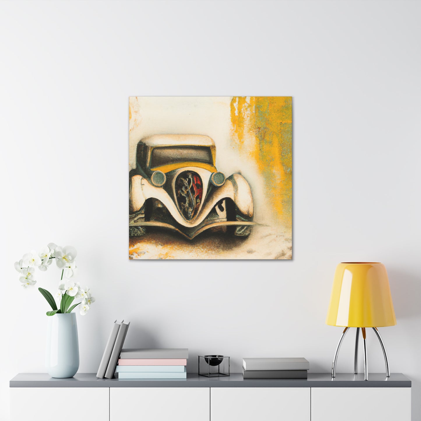 "Automobile in Art Nouveau" - Canvas