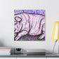 Pig in the Meadow - Canvas