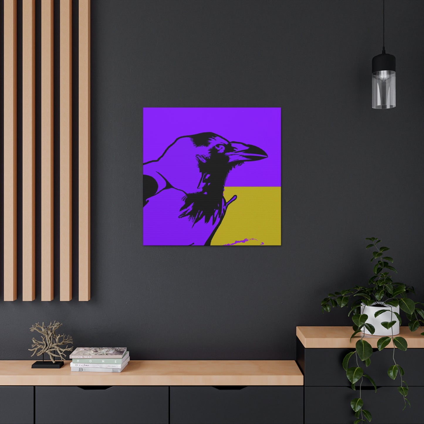 American Crow Pop Art - Canvas