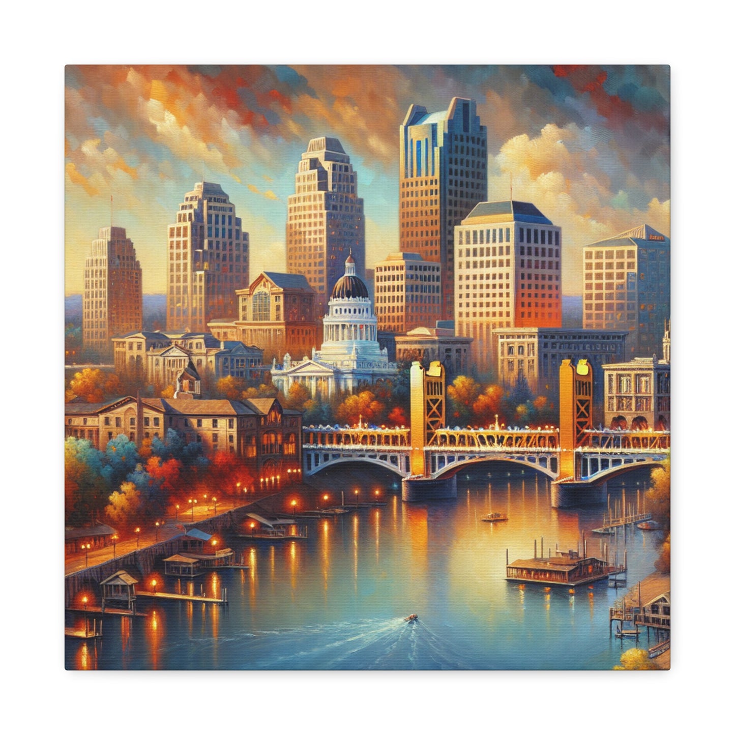 Golden Dreams of Sacramento - Canvas