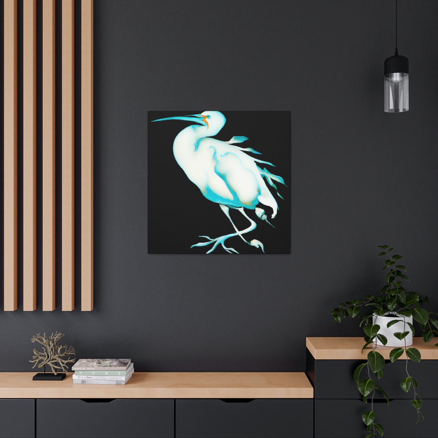 "Snowy Egret Splendor" - Canvas