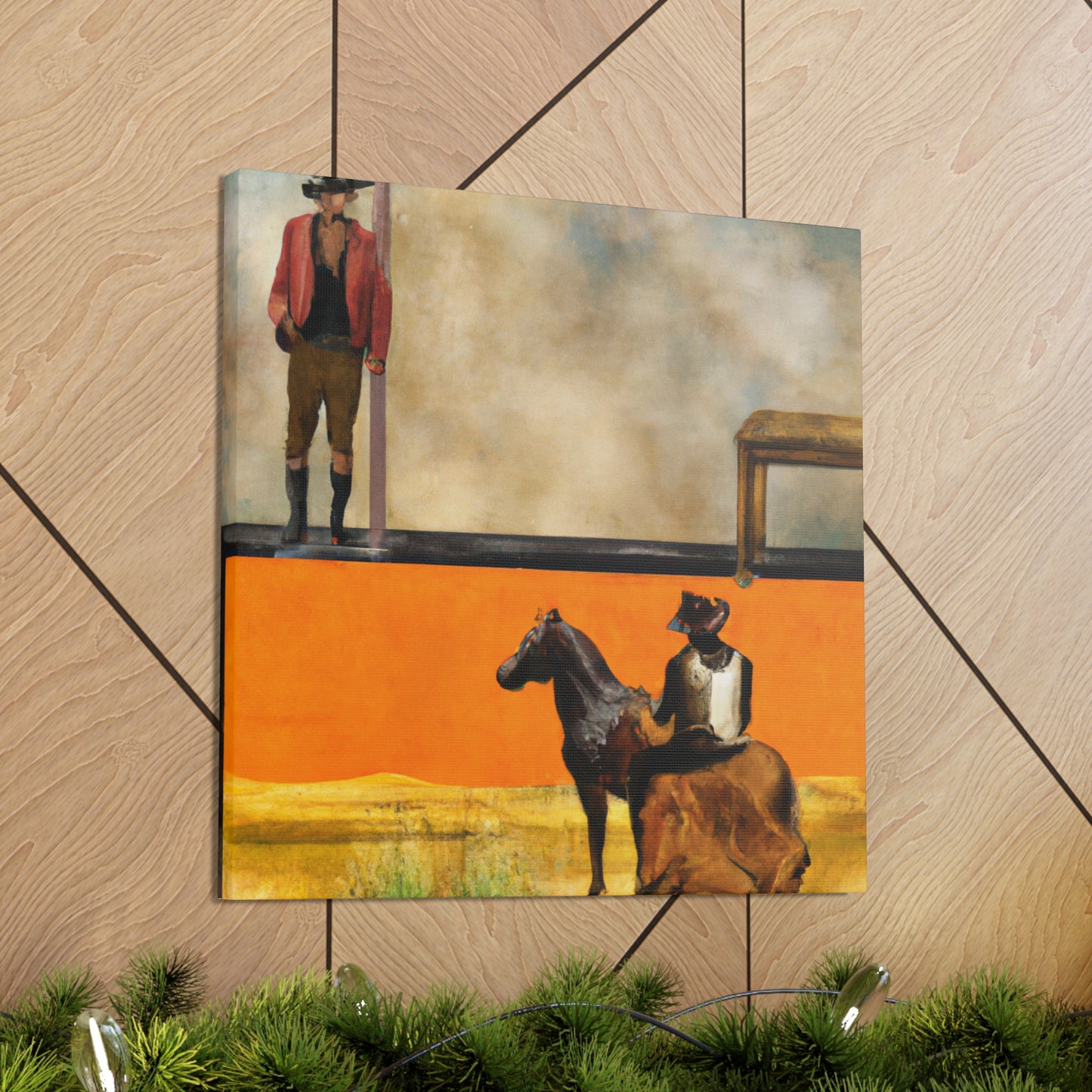 Cowboy on Fence Dream - Canvas