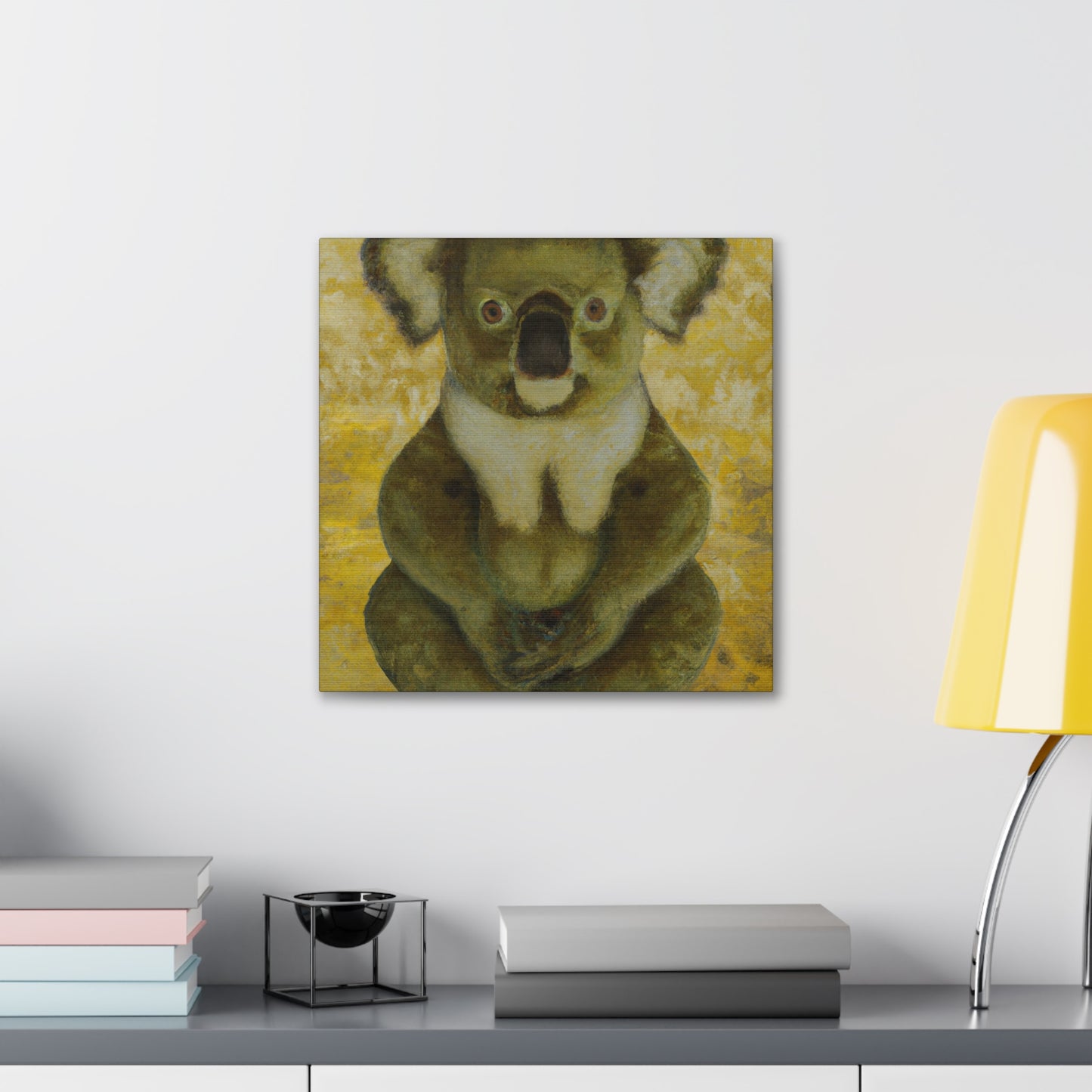 Koala on Eucalyptus Tree - Canvas