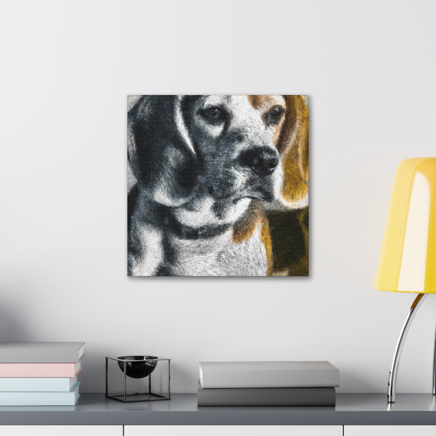 Beagle in Hyperrealism - Canvas