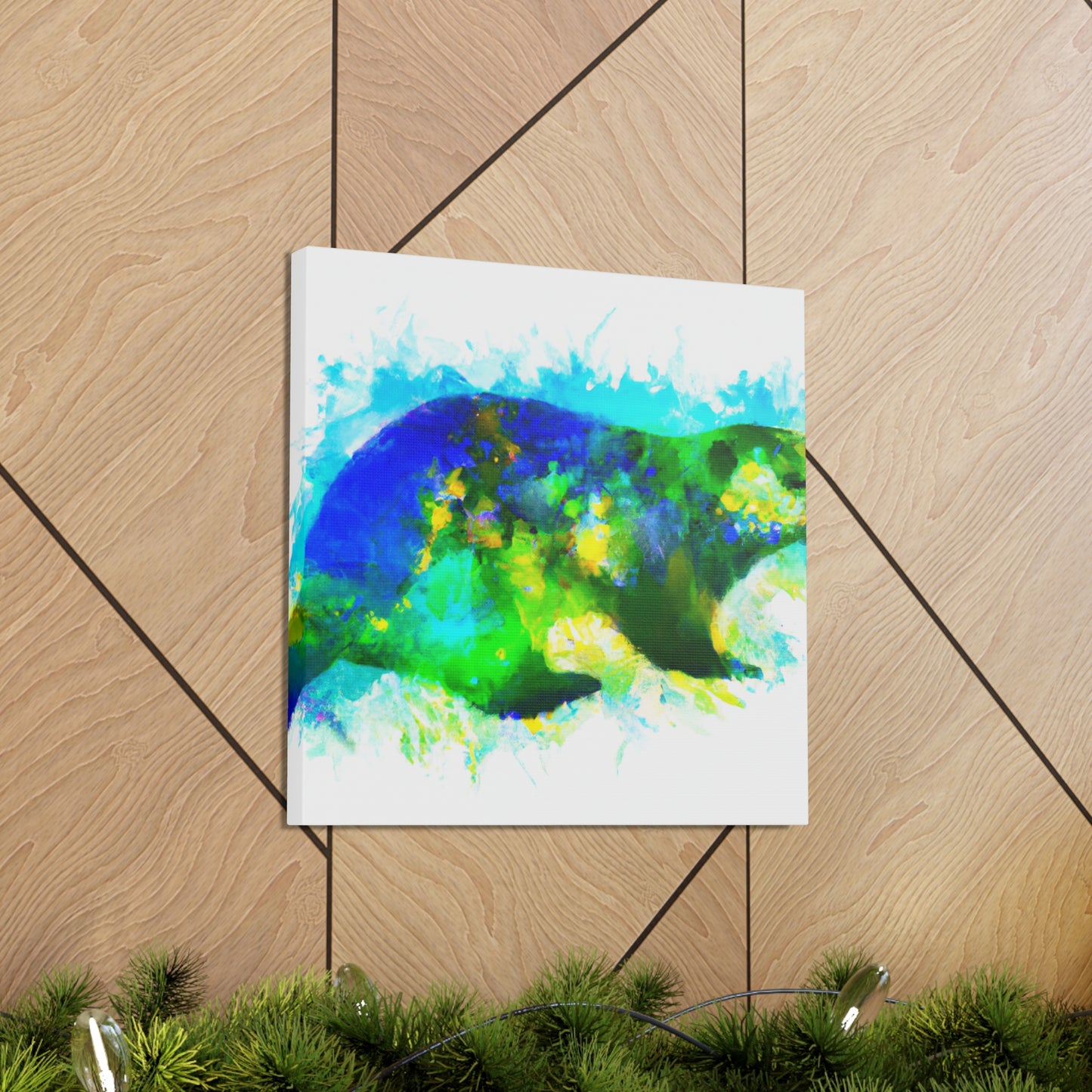 Marmot in Moonlight Glow - Canvas