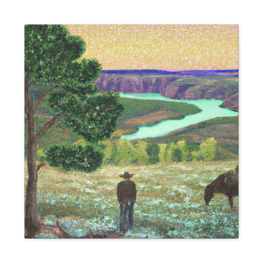 Wild West Pointillism - Canvas