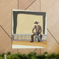 "Cowboy at Dusk Fence" - Canvas